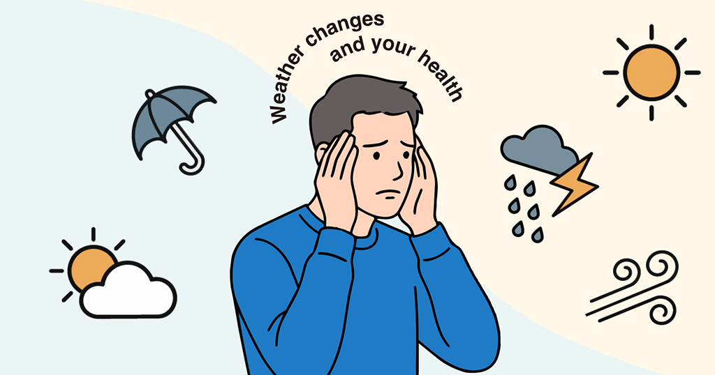 天気（気圧）の変化により悩んでいる人